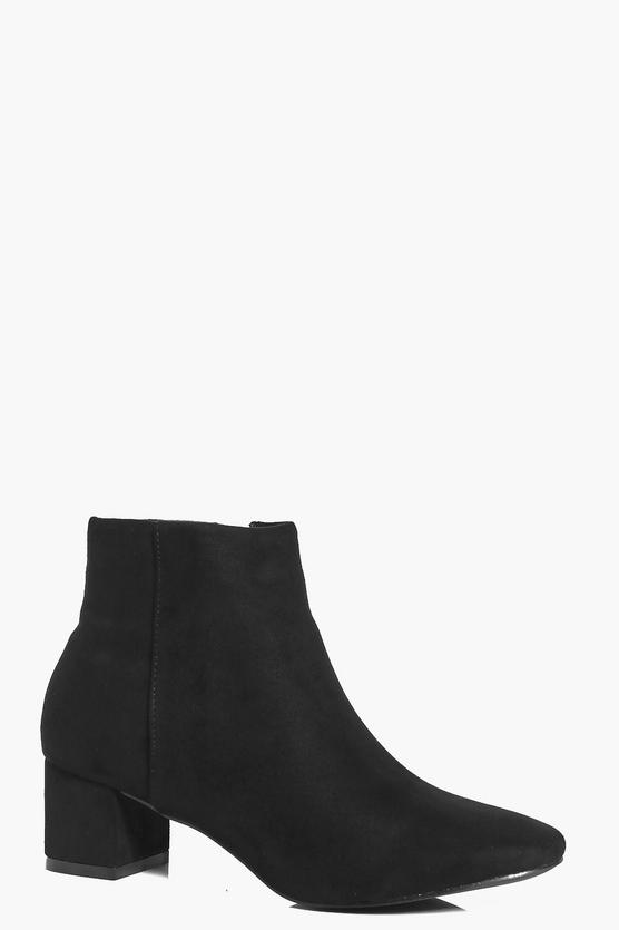 Anya Block Heel Ankle Boot